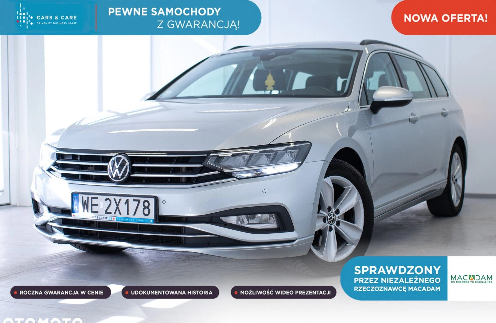 volkswagen passat Volkswagen Passat cena 99900 przebieg: 111708, rok produkcji 2021 z Głuszyca